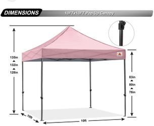 PINK CANOPY TENT REPLACEMENT 10 x 10 patio pop booth commercial