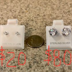 925 Sterling Silver Stud Earrings
