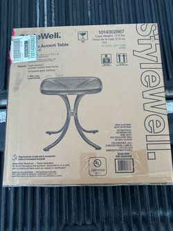 StyleWell 18in Glass Accent Table
