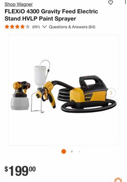 Shop Wagner FLEXiO 4300 Gravity Feed Electric Stand HVLP Paint Sprayer