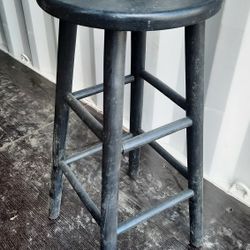 Antique hand painted wooden step stool - $25