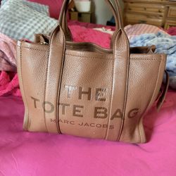 LEATHER TOTE BAG MARC JACOBS