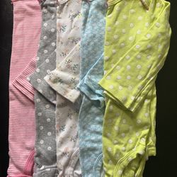 Baby Girl Long Sleeve Onesies 12 Mos/18 Mos