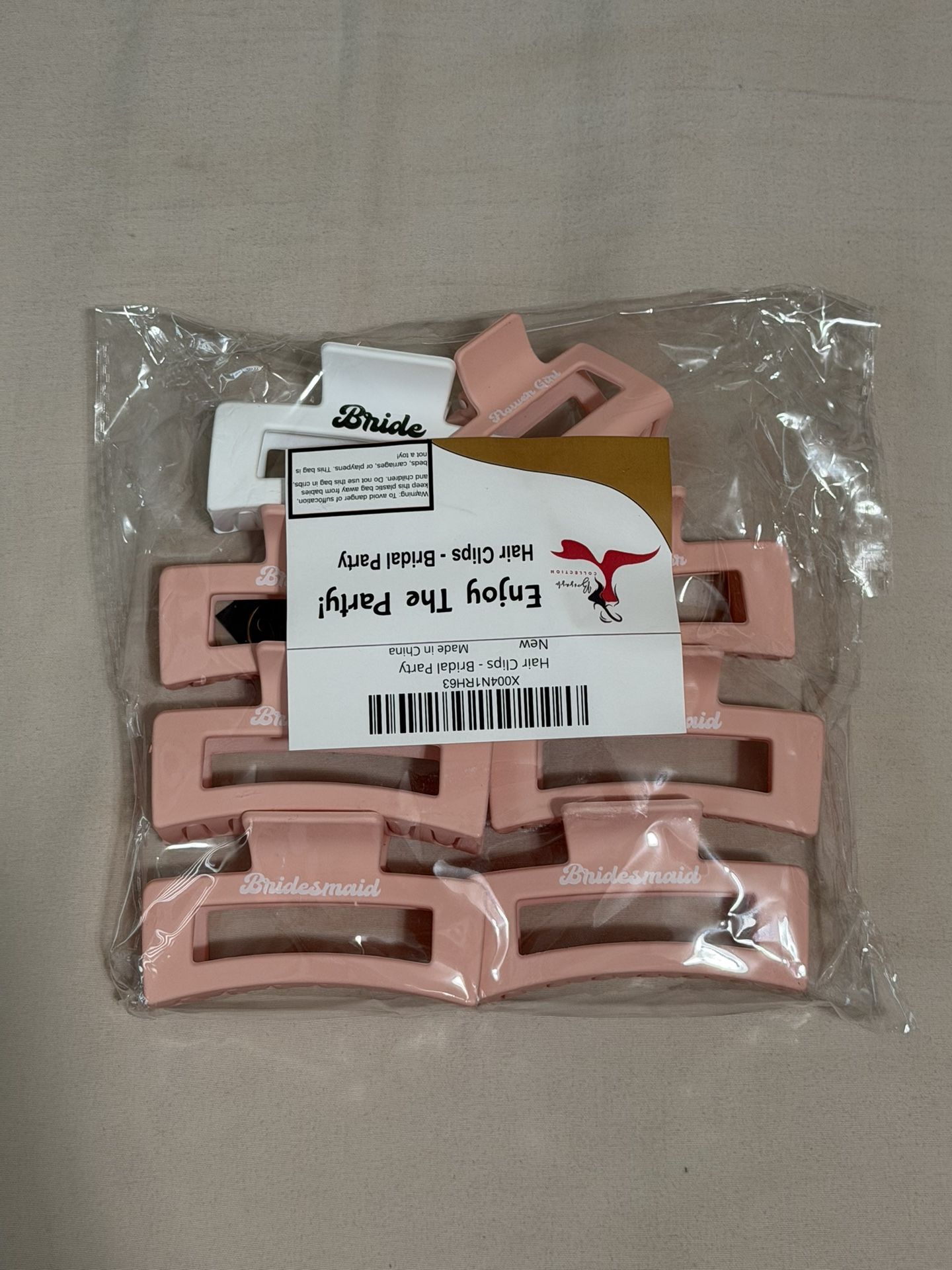 Wedding Themed Hair clips, Bridal Party