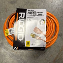 RIDGID 100 ft. 12/3 Extension Cord