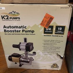 Automatic booster pump
