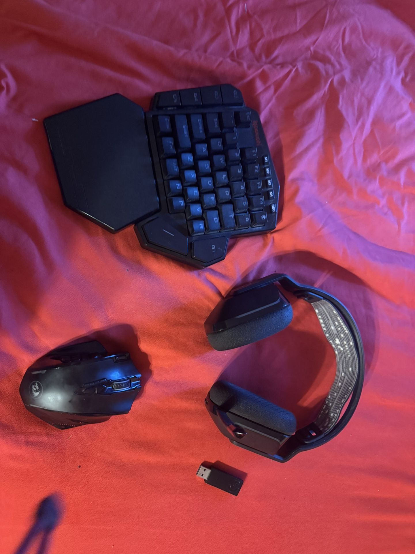 RGB Gamer bundle: headset, mouse, keyboard