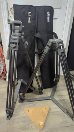 Two Libec Tripods with Bags & Miller Tripod + MORE
