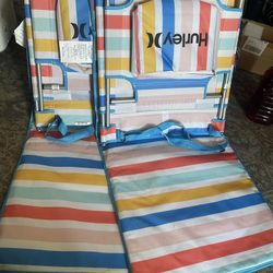  Hurley Reclining Beach Mat with Insulated Cooler Pocket