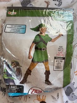 Legend of Zelda Link Child Costume Size Large 10-12