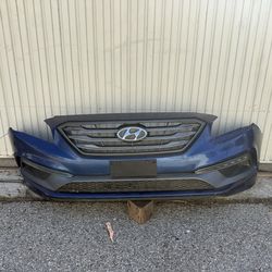 *DAMAGED* 2015 2016 2017 HYUNDAI SONATA FRONT BUMPER ASSEMBLY  COMPLETE + accessories grille lower grille fog lights fog lamps