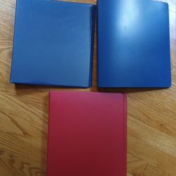 Hard Shell 1" 3 Ring Binders