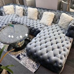 Double Chaise Sectional Sofa