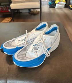 Nike Zoom X Vapor  White and blue mens US 11.5 .