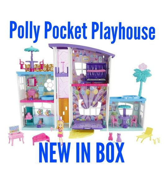 Polly Pocket Playhouse Toy- NEW IN BOX