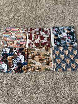 Animal print (cats and dogs)100%cotton