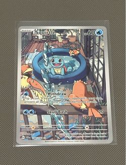 Pokémon Squirtle Illustration Rare Holo 148/142 Stellar Crown