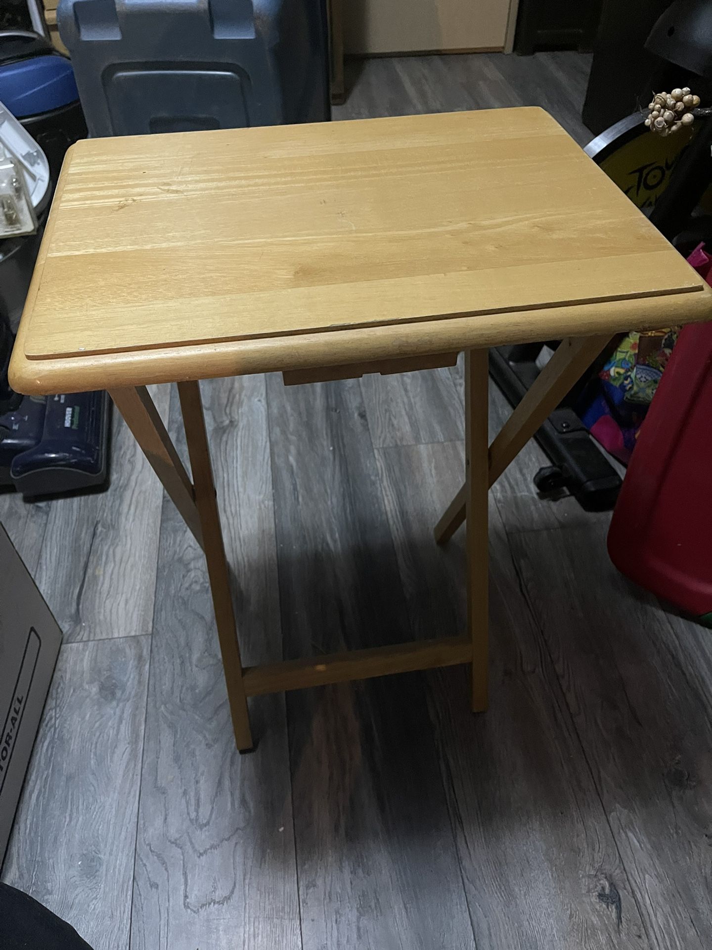 Nice Sturdy Teak Set Of Four With Stand