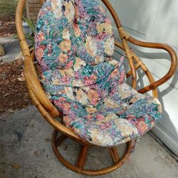 🤍 Boho Vibes Alert! Vintage Rattan Egg Chair 🤍