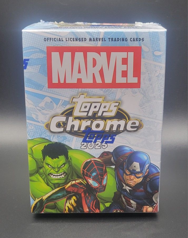 2025 Topps Chrome Marvel Blaster Box New Sealed Trading Cards