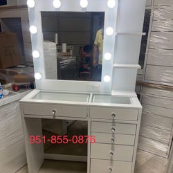 New 7 Drawer Makeup Vanity Set