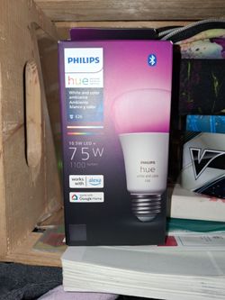 Philips Hue - White & Color 1100 Lumen - A19/E26 ~10.5 W LED ~ Retails for $59.99 ~ 3 Available!