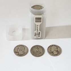 90% UNC Quarter Silver Roll QTY 40