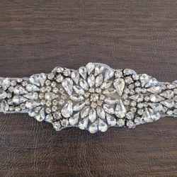 Bridal  Rhinestone Belt & Tiara