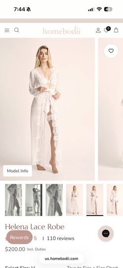 Homebodii Bridal robe