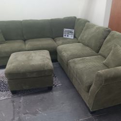 4pcs Sectional Sofa w/ottoman