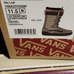 2025/2026 Vans High Standard Snowboard Boots 11.5