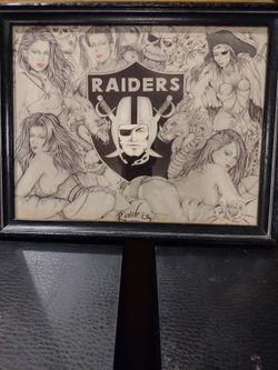 Raiders Hand Drawn Collage