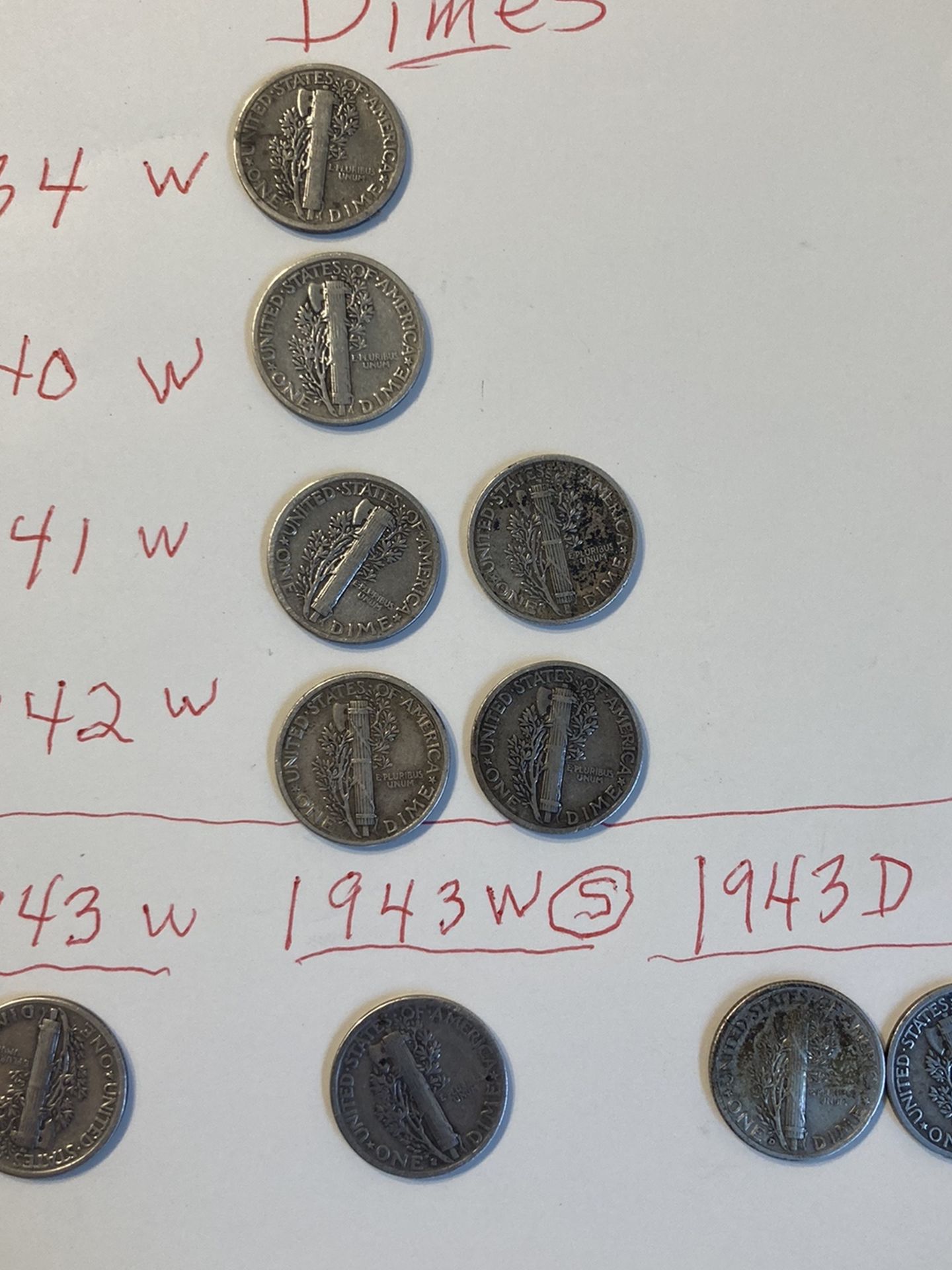 10 Mercury dime very good condition