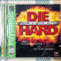 Die Hard Trilogy PlayStation 1 PS1 Greatest Hits With Case Tested/Works