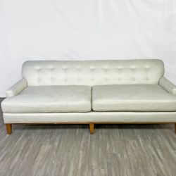 ( Delivery Available ) Maiden Home Ludlow Cream White Sofa