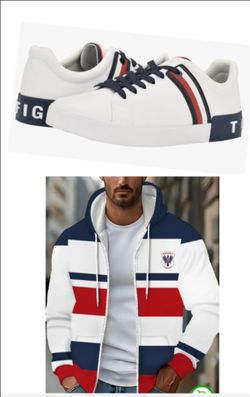Sneakers new in box and jacket size 12