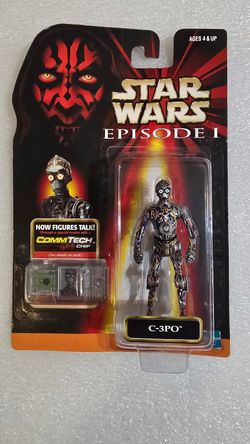 Vintage Hasbro Star Wars: Episode 1 - C-3PO Action Figure Commtech