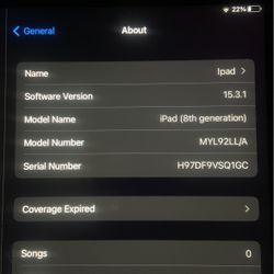 iPad 8th generation Cracked Screen 