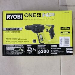 $110, Ryobi One+ Compact Brushless Rotary Hammer (Tool Only)