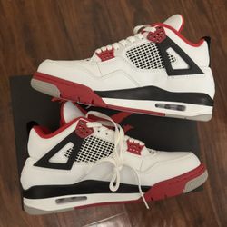 Jordan 4 Fire Red Sizes 8,9, 9.5