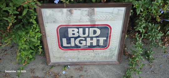 Bud Light Mirror bar picture frame