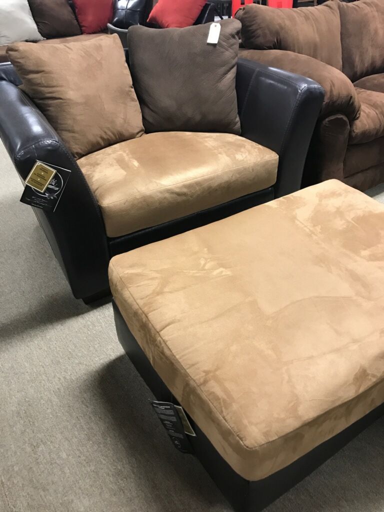 New Oversized Chair and Ottoman! New deals on couch/loveseat and sectionals all month!