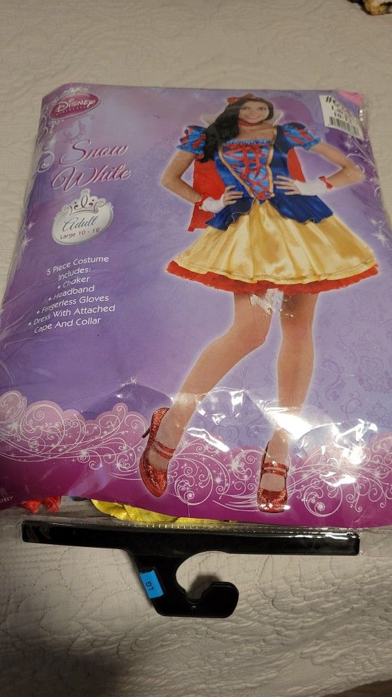 SNOW WHITE DRESS COSTUME SIZE L 10/12
