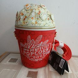 Loungefly X AMC Perfectly Popcorn Bucket Crossbody Bag Purse 