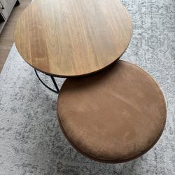 Nesting Coffee Table Ottoman Set