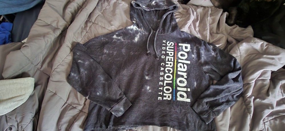 Black Cropped Sweatshirt By Polaroid