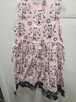 Disney Minnie Mouse Pink Vintage Sleeveless Dress