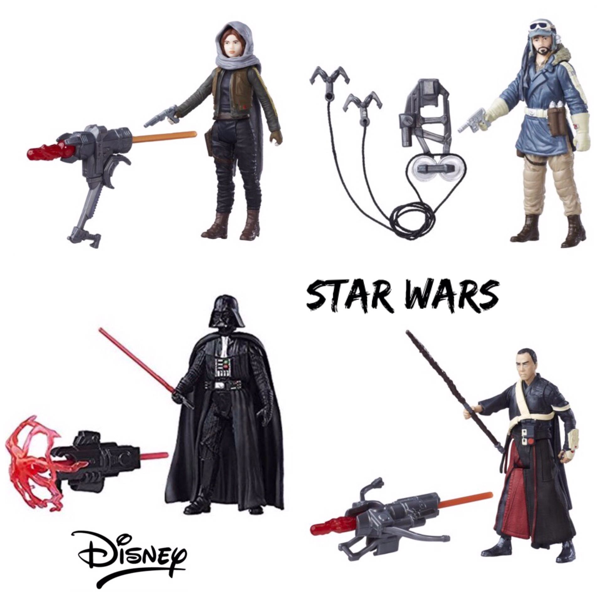 NIB Kids Disney Star Wars Rogue One 4Pk Set