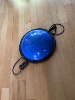 Balance ball with resistance bans