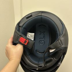 Half Face Motorcycle Helmet With Clear And Tinted Visor - All Size Available 